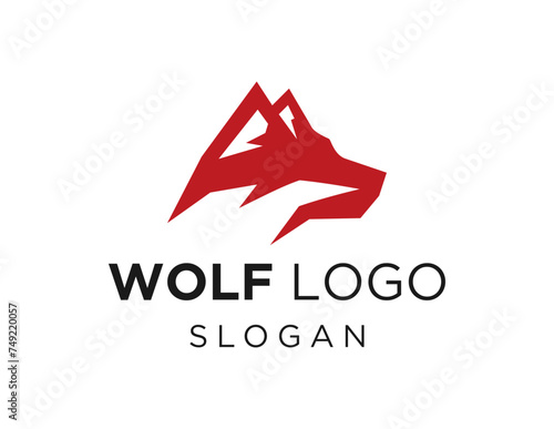 The logo design is about Wolf and was created using the Corel Draw 2018 application with a white background.