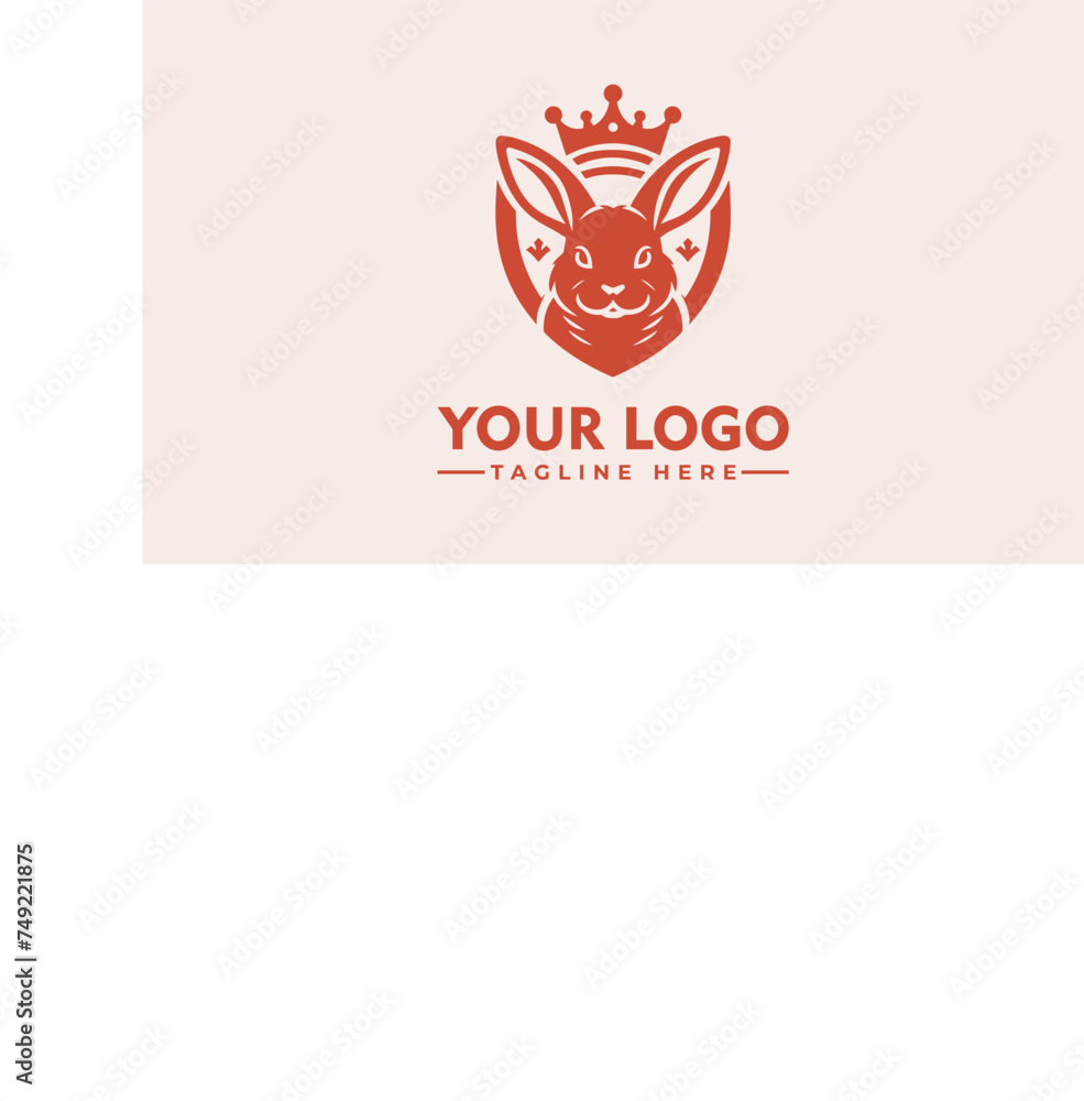Minimalist Rabbit Logo Vector Unique Design for Small Business Branding Identity