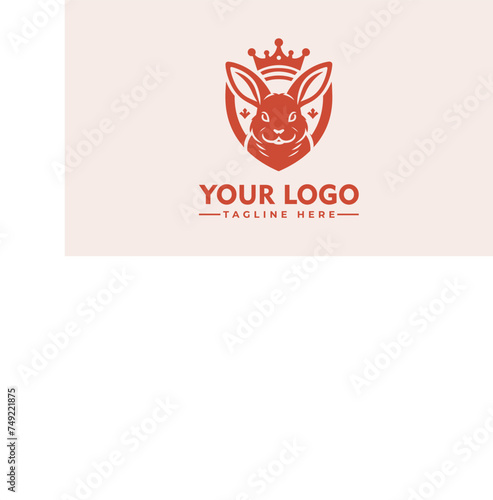 Minimalist Rabbit Logo Vector Unique Design for Small Business Branding Identity