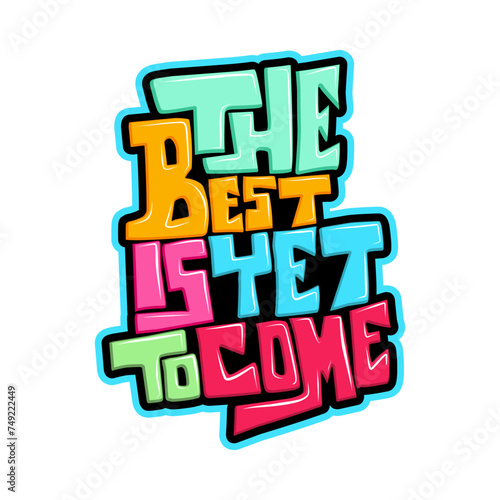 Concept colorful Typography Motivational Quote Design