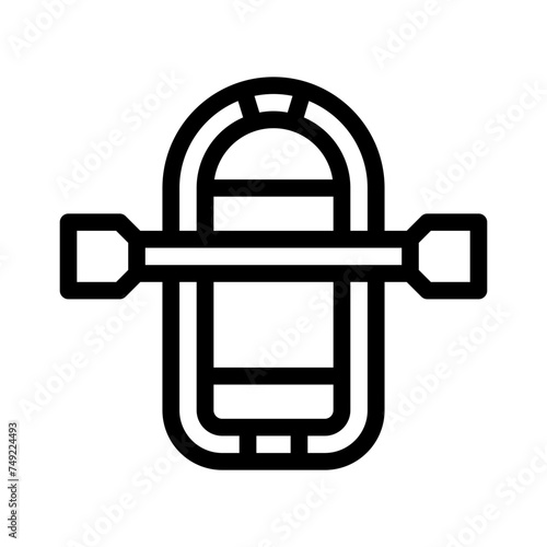 rafting line icon