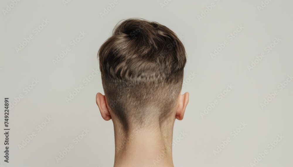 Fototapeta premium Shaved Back of a Mans Head