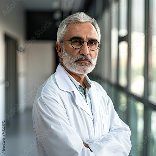 Doctor Male Professor Medicine 60 years old white coat hospital