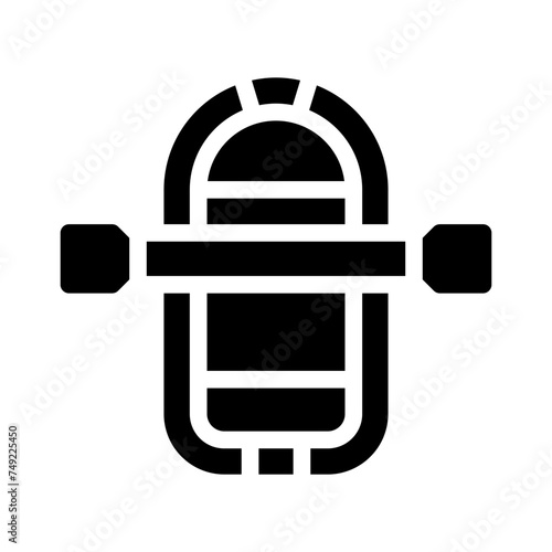 rafting glyph icon