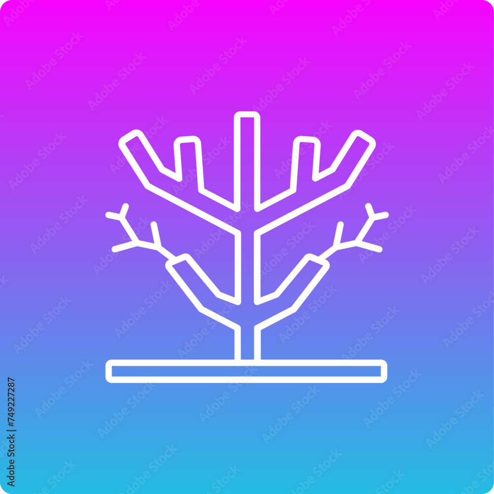 Fototapeta premium Dry Tree Icon