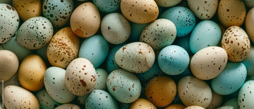 Speckled Eggs in a Pile