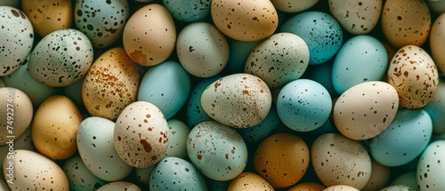 Speckled Eggs in a Pile
