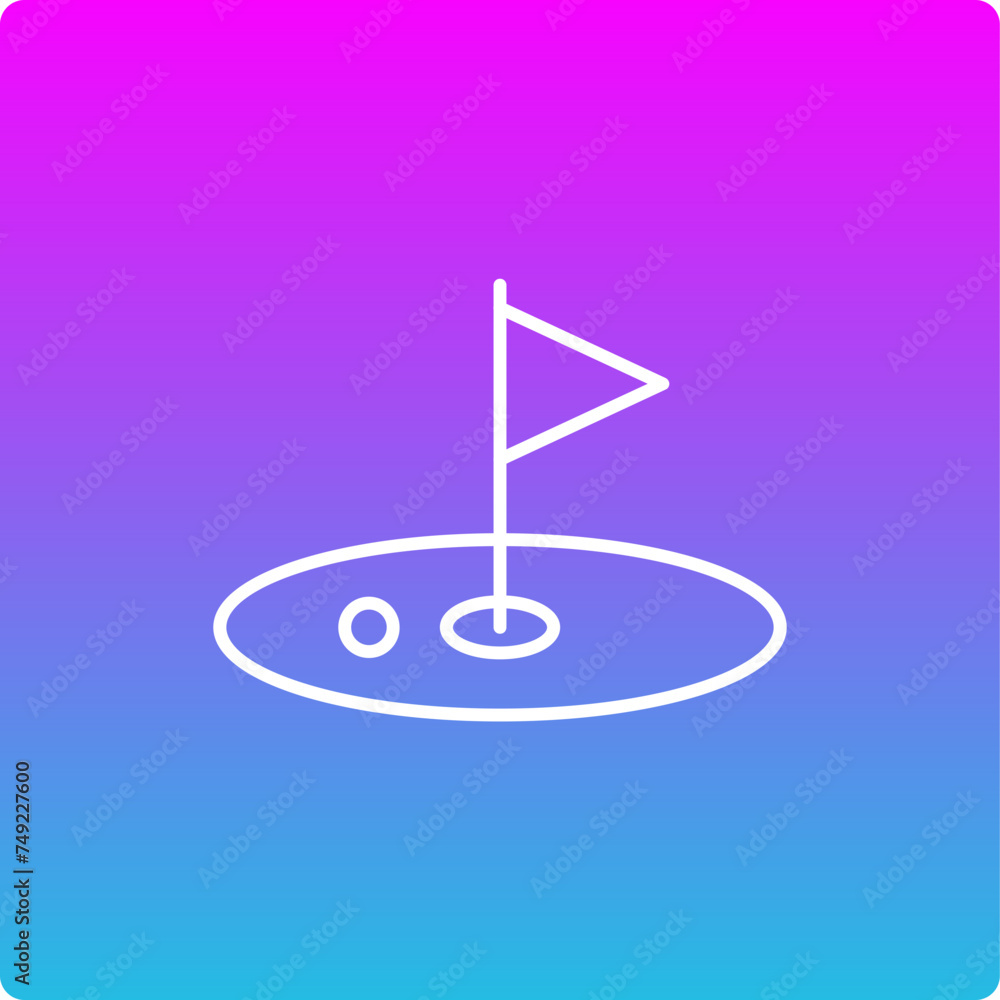Golf Ground Icon Golf Ground Icon