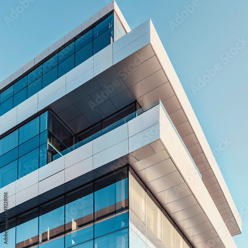 Modern business building, Banks and office, Building and architecture background. 