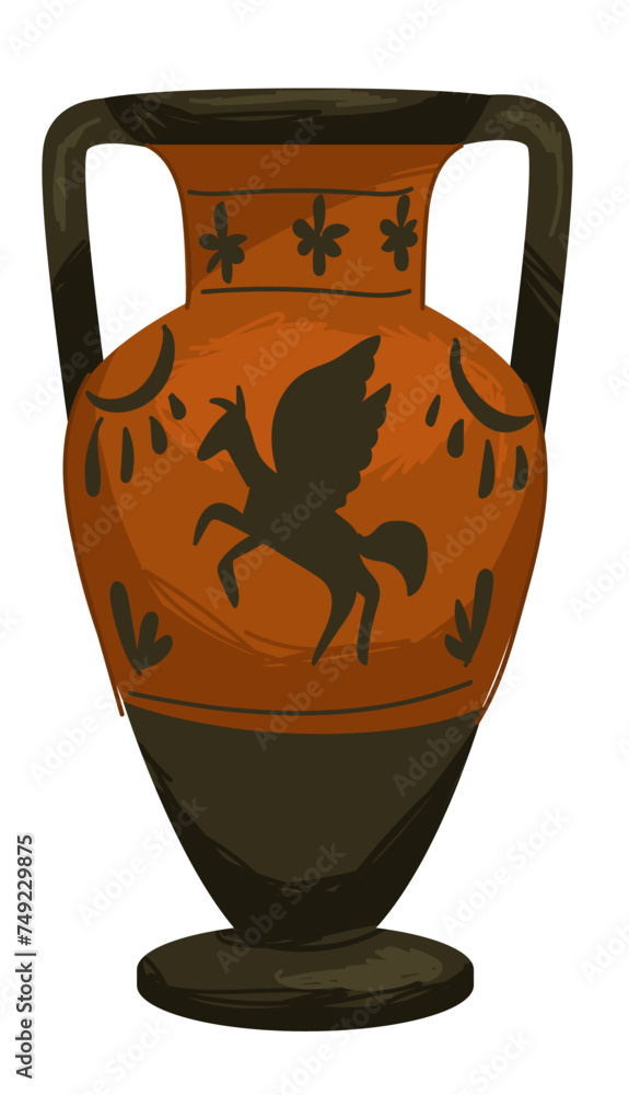Greece antique culture and heritage, vase amphora