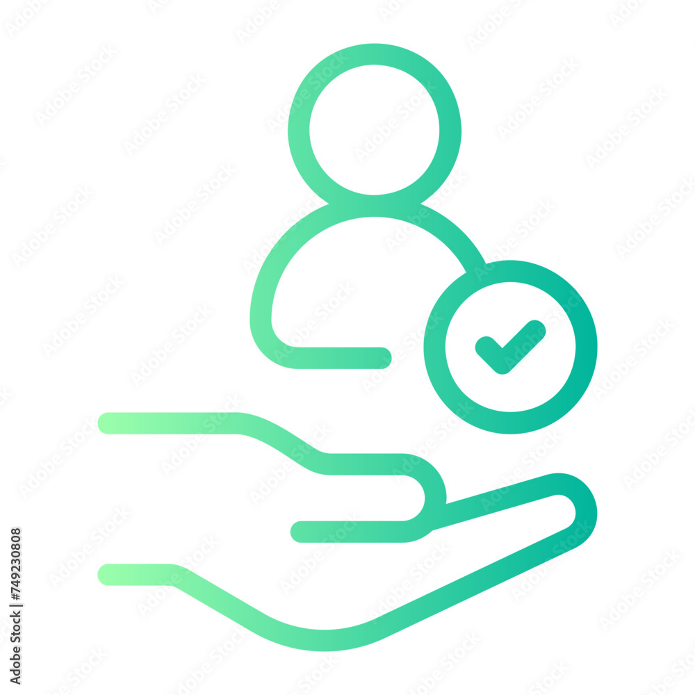 customer gradient icon customer gradient icon