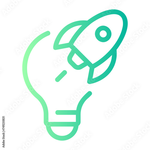 creative mind gradient icon