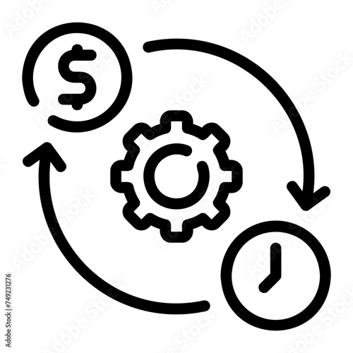 efficiency line icon