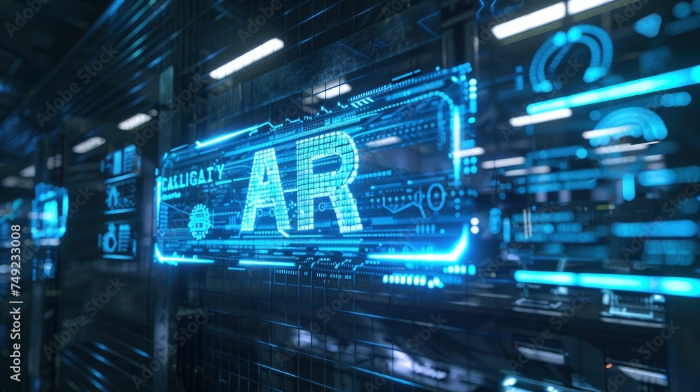 ar augmented reality technology with text