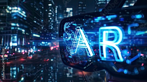 ar augmented reality technology with text