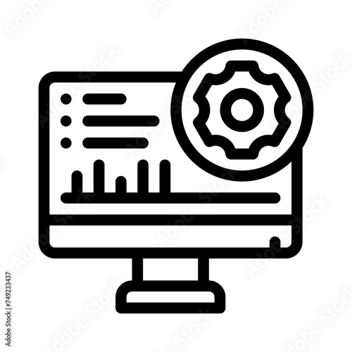 analytical line icon