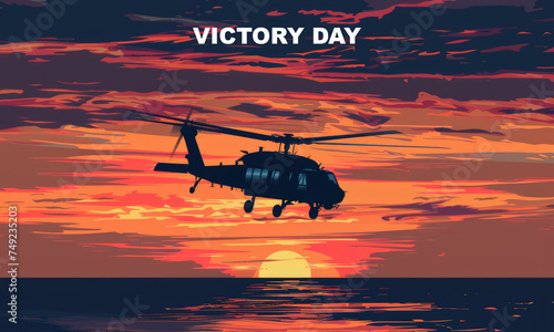 Victory Day, A military Helicopter 