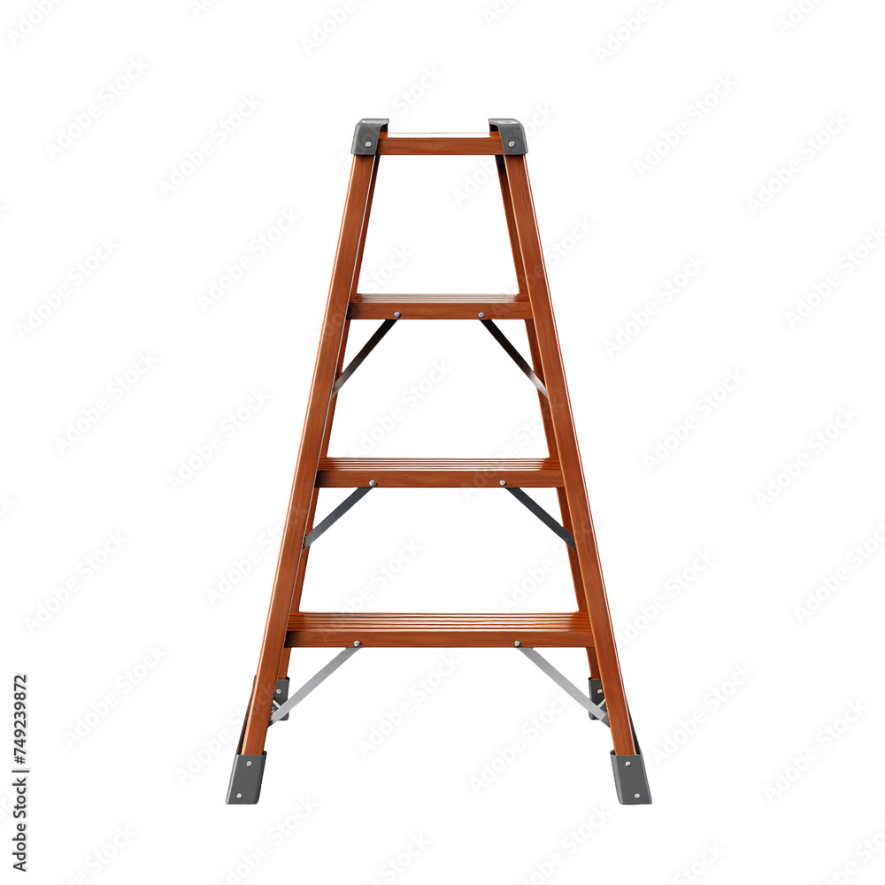 Stepladder isolated on transparent background Stepladder isolated on transparent background