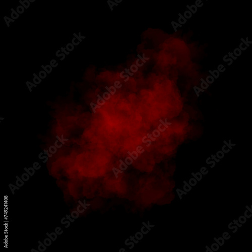 Red and pink powder explosion on black background. Colored powder cloud. Colorful dust explode. Paint Holi. © Aanand