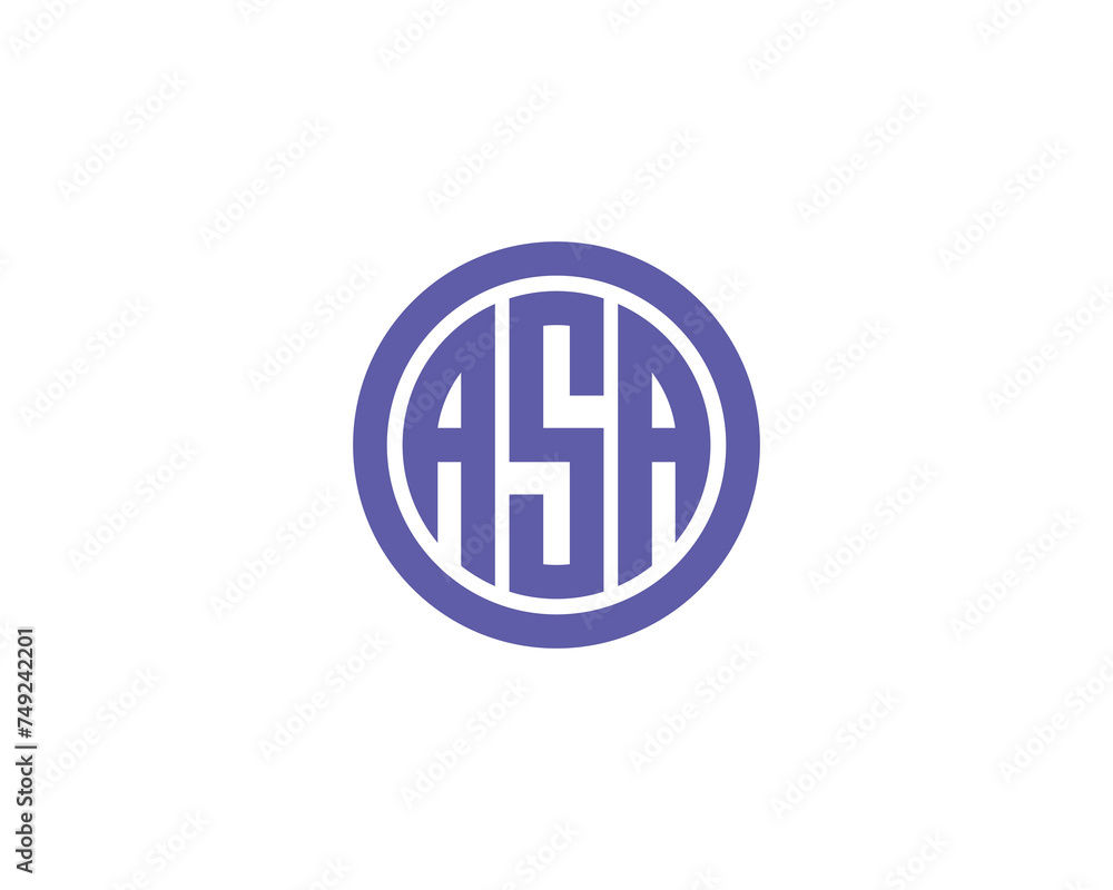 ASA logo design vector template ASA logo design vector template