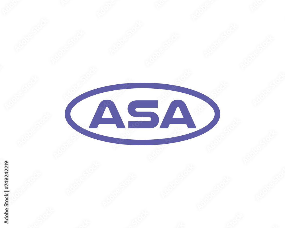 ASA logo design vector template ASA logo design vector template