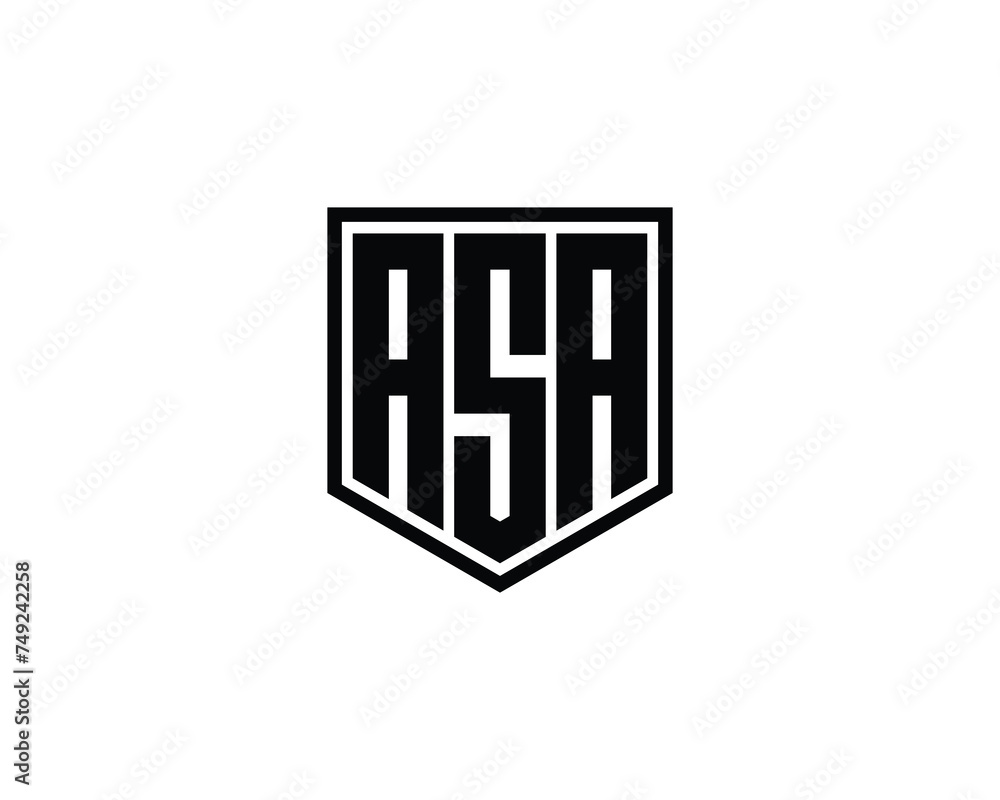 ASA logo design vector template ASA logo design vector template