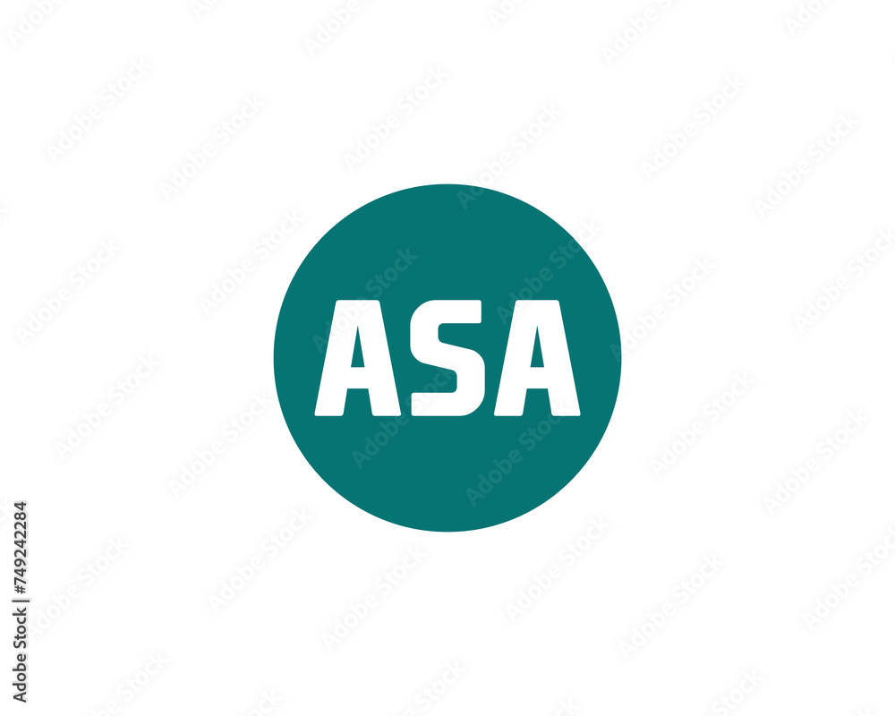 ASA logo design vector template ASA logo design vector template