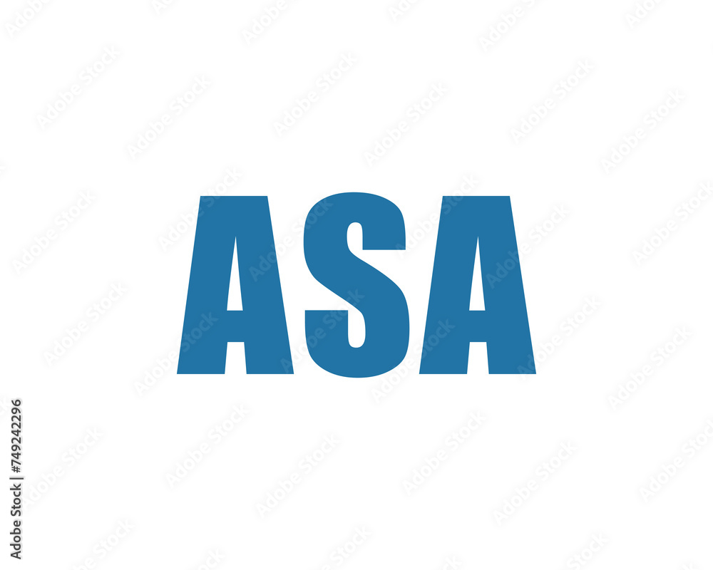 ASA logo design vector template ASA logo design vector template