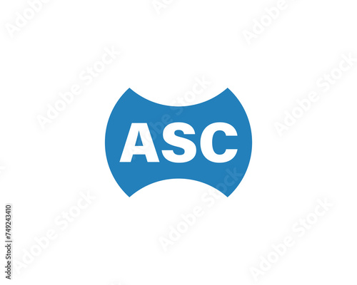 ASC logo design vector template