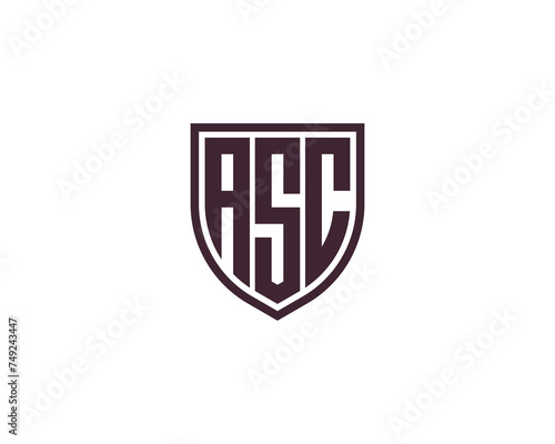 ASC logo design vector template