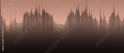 Towering Cityscape With Numerous Spires