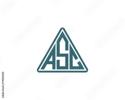 ASC logo design vector template