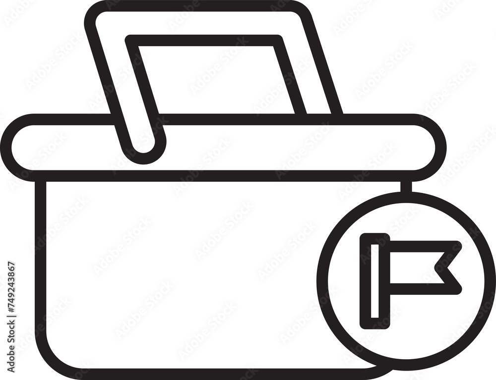 Basket and Flag Icon
Basket and Flag Icon