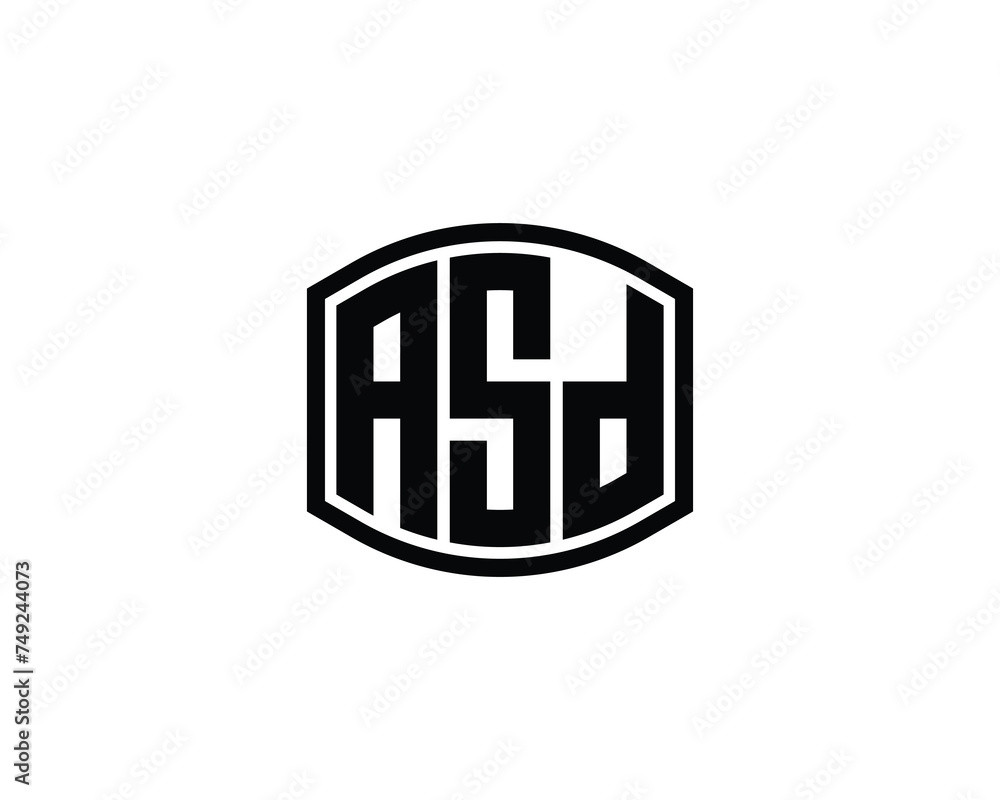 ASD logo design vector template ASD logo design vector template