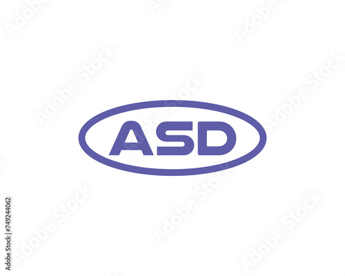 ASD logo design vector template