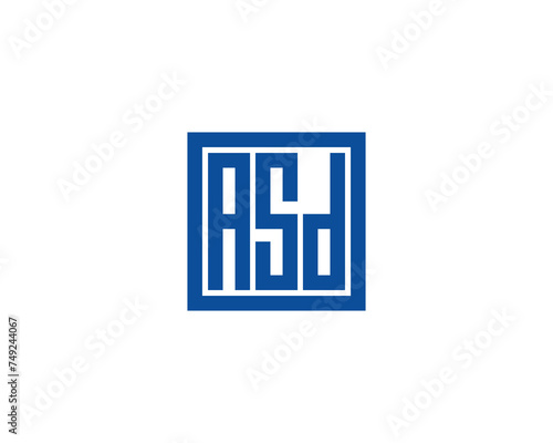 ASD logo design vector template