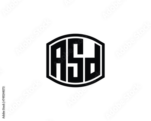 ASD logo design vector template