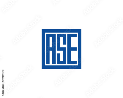 ASE logo design vector template