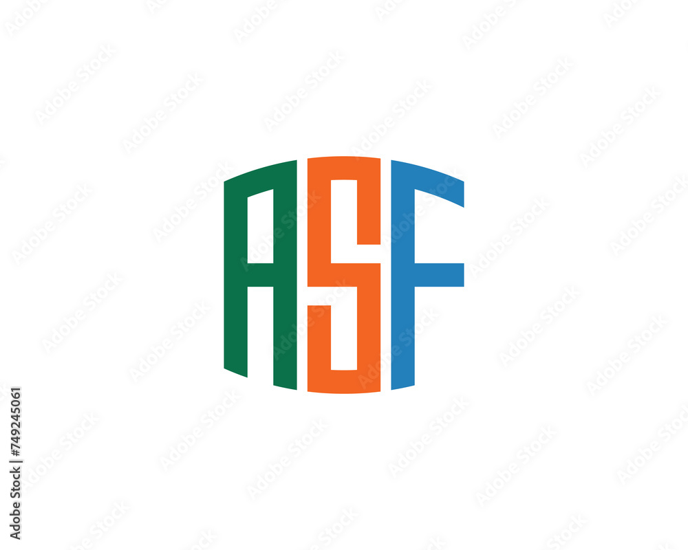 ASF logo design vector template ASF logo design vector template