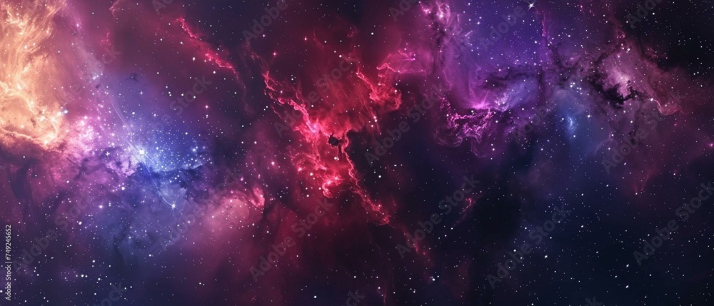 A deep space nebula stars forming colors cosmic beauty 4 - obrazy, fototapety, plakaty 