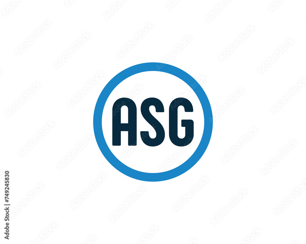 ASG Logo design vector template ASG Logo design vector template