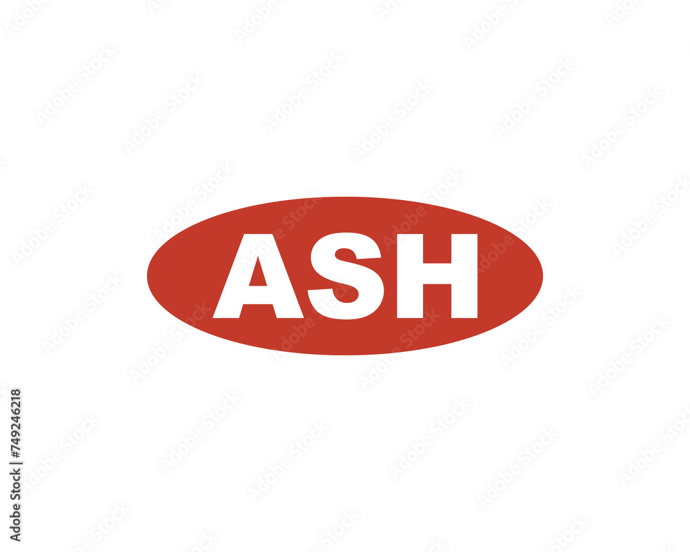 ASH logo design vector template ASH logo design vector template