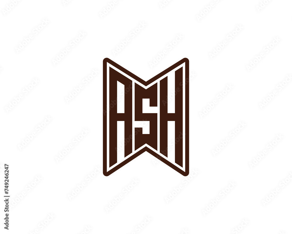 ASH logo design vector template ASH logo design vector template