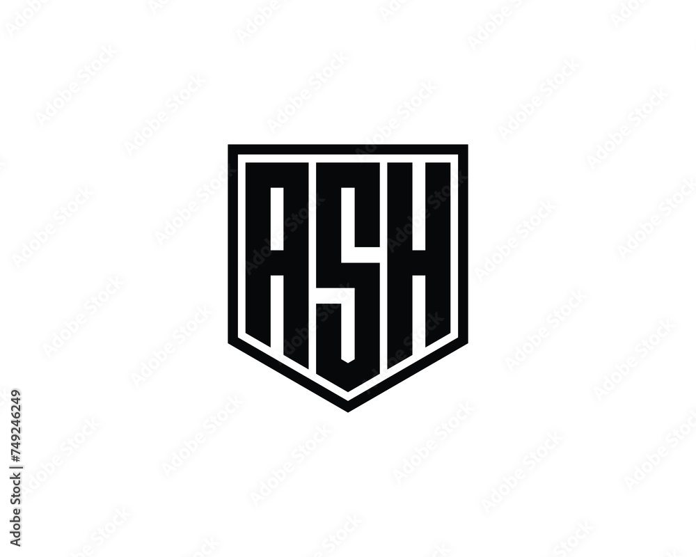 ASH logo design vector template ASH logo design vector template