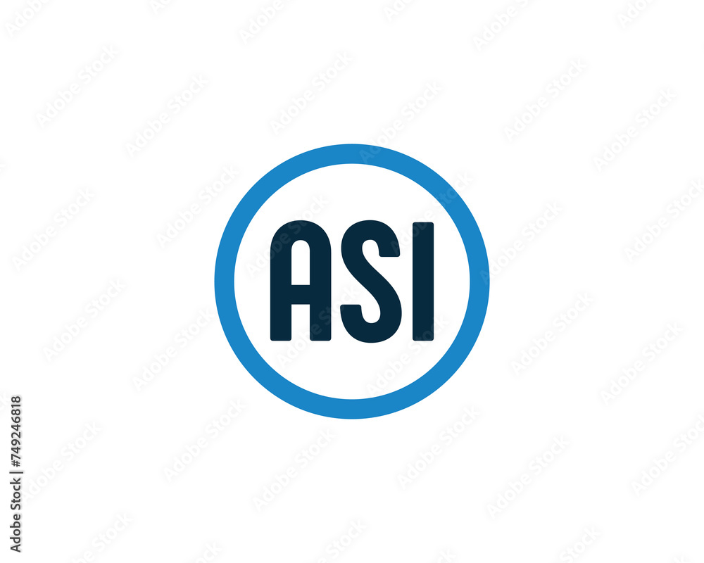 ASI logo design vector template ASI logo design vector template