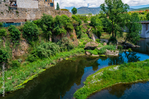 Beautiful views of the stunning city of Besalu, in Catalonia, Spain photo