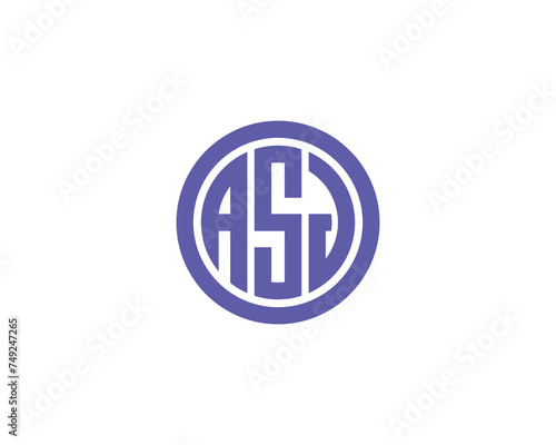Free Download ASJ logo design vector template - GFXLoad