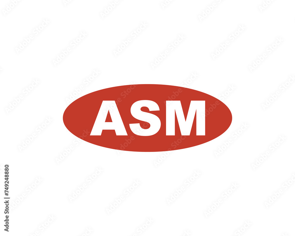 ASM logo design vector template ASM logo design vector template