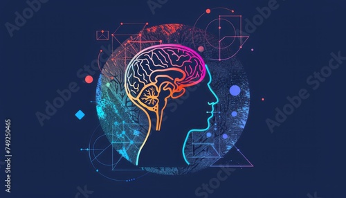 Human Head With Brain Illustration