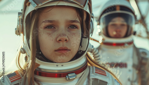 The young generation of astronauts look to the sky.